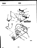 BURNER, MANIFOLD AND GAS CONTROL Diagram and Parts List for GF760RXW1  Frigidaire Range