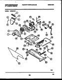 MOTOR, BLOWER AND CABINET PARTS Diagram and Parts List for LE600AXW1  Frigidaire Washer Dryer Combo