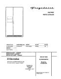 COVER Diagram and Parts List for PLHS237ZAB5  Frigidaire Refrigerator