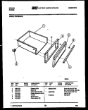 DRAWER PARTS Diagram and Parts List for CEC3S5WXC  Gibson Range
