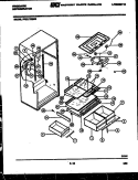 CABINET PARTS Diagram and Parts List for FPE21TIEF0  Frigidaire Refrigerator