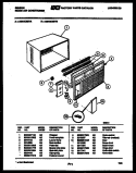 CABINET PARTS Diagram and Parts List for AM10C6EYB  Gibson Air Conditioner