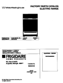 COVER Diagram and Parts List for WEF322BEWC  Frigidaire Range