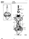 TRANSMISSION Diagram and Parts List for FLSG72GCS8  Frigidaire Washer Dryer Combo