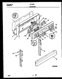BACKGUARD Diagram and Parts List for FEF350BAWB  Frigidaire Range