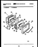 DOOR PARTS Diagram and Parts List for KD860GDKH3  Frigidaire Range