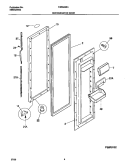 REFRIGERATOR DOOR Diagram and Parts List for F45WJ26HW2  Frigidaire Refrigerator