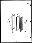 DOOR PARTS Diagram and Parts List for FGI220JN0D  Kelvinator Refrigerator