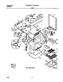 BODY Diagram and Parts List for FEF363SGWA  Frigidaire Range