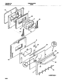 DOOR Diagram and Parts List for FES355CCTJ  Frigidaire Range