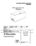 COVER Diagram and Parts List for FFC25C8CW0  Frigidaire Freezer