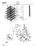 SYSTEM Diagram and Parts List for TFU21M7AW4  Tappan Freezer