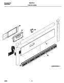 CONTROL PANEL Diagram and Parts List for FEB374CHBB  Frigidaire Wall Oven