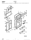 DOOR Diagram and Parts List for GRT18QNCW3  Gibson Refrigerator