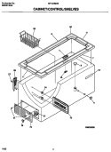 CABINET / CONTROL / SHELVES Diagram and Parts List for MFC20M4BW4  Frigidaire Freezer