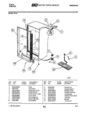CABINET Diagram and Parts List for VR16  Frigidaire Freezer