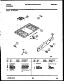 COOKTOP PARTS Diagram and Parts List for 30-2551-23-03  Tappan Range