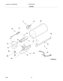 BURNER Diagram and Parts List for FGRB7800DS0  Frigidaire Dryer