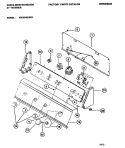 CONSOLE & CONTROLS Diagram and Parts List for WWX645JBS1  Frigidaire Washer