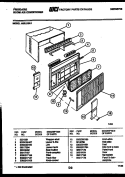 CABINET PARTS Diagram and Parts List for A08LH5L2  Frigidaire Air Conditioner