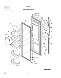 REFRIGERATOR DOOR Diagram and Parts List for FRS26H7CW0  Frigidaire Refrigerator
