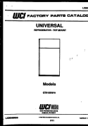 COVER Diagram and Parts List for GTN155HH1  Frigidaire Refrigerator