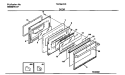 DOOR Diagram and Parts List for TGF357CCTB  Tappan Range