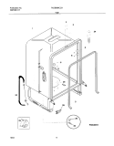 TUB Diagram and Parts List for PLDB998CC0  Frigidaire Dishwasher
