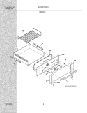 Part Location Diagram of 318251100 Frigidaire HANDLE
