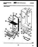 SHELVES AND SUPPORTS Diagram and Parts List for FU169LRW1  Frigidaire Freezer