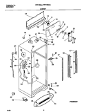 CABINET Diagram and Parts List for FRT18IQGJD0  Frigidaire Refrigerator