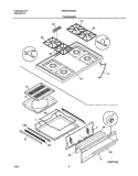 TOP / DRAWER Diagram and Parts List for MGF316WGSH  Uni Range