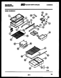 SHELVES AND SUPPORTS Diagram and Parts List for TAK190GN1W  Kelvinator Refrigerator