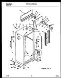 CABINET PARTS Diagram and Parts List for FPGS19TIAL0  Frigidaire Refrigerator