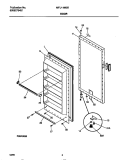 DOOR Diagram and Parts List for MFU14M2BW4  Frigidaire Freezer