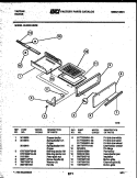 BROILER DRAWER PARTS Diagram and Parts List for 36-3052-66-09  Tappan Range