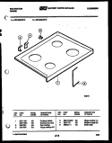 COOKTOP PARTS Diagram and Parts List for REC406DW0  Kelvinator Range