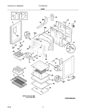 BODY Diagram and Parts List for FFEF3050LSB  Frigidaire Range