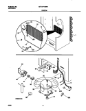 SYSTEM Diagram and Parts List for MFU14F1GW0  Frigidaire Freezer
