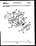BACKGUARD Diagram and Parts List for REGC39BNW3  Frigidaire Range