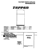 COVER Diagram and Parts List for TRT16NRHW1  Tappan Refrigerator