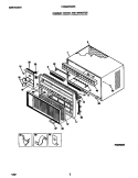 Part Location Diagram of 5304402844 Frigidaire PANEL-FRONT