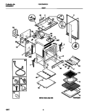 BODY Diagram and Parts List for FGF378WCCG  Frigidaire Range