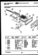 BROILER DRAWER PARTS Diagram and Parts List for GF830ND1  Frigidaire Range