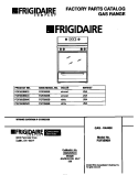 COVER Diagram and Parts List for FGF350BBWC  Frigidaire Range