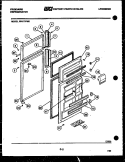 DOOR PARTS Diagram and Parts List for FPI17TFH0  Frigidaire Refrigerator