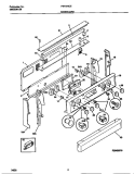 BACKGUARD Diagram and Parts List for FEF378CESA  Frigidaire Range