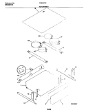 TOP / DRAWER Diagram and Parts List for FES387CESB  Frigidaire Wall Oven