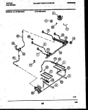 BURNER, MANIFOLD AND GAS CONTROL Diagram and Parts List for 76-4960-00-03  Tappan Microwave Oven Combo