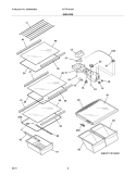 SHELVES Diagram and Parts List for KATR1816MW2  Kelvinator Refrigerator